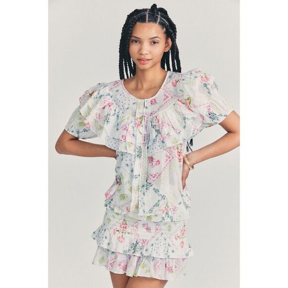 LOVESHACKFANCY  Amora Top - Picture 1 of 11